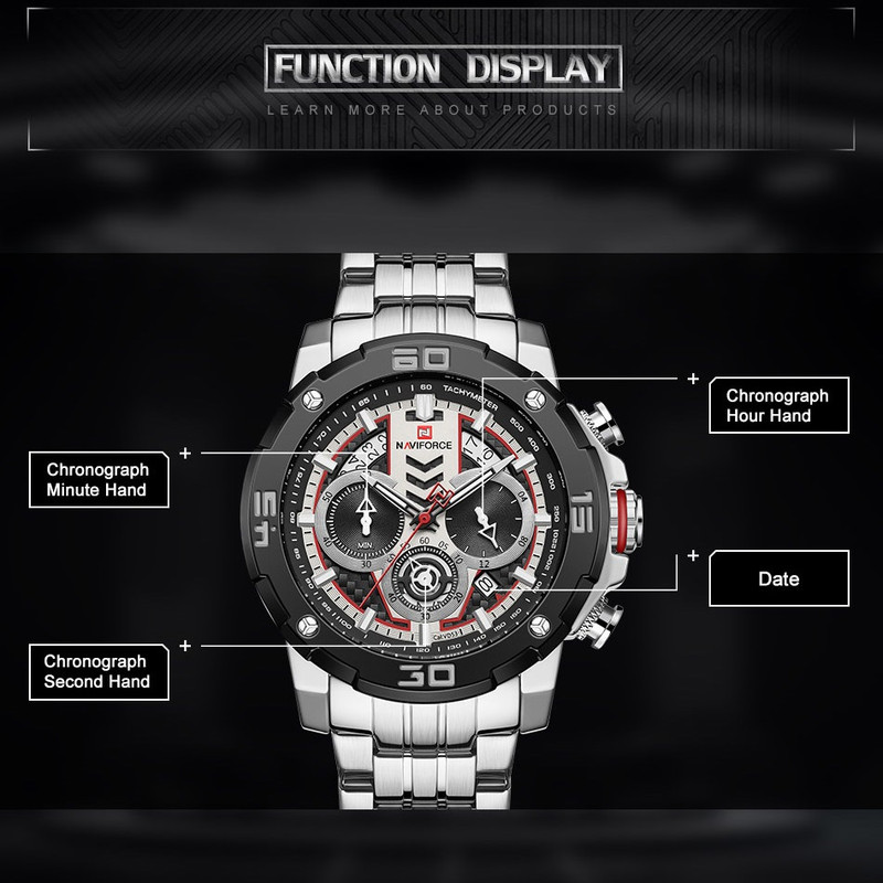 ساعت مچی عقربه ای مردانه نیوی فورس مدل NF9175-SW