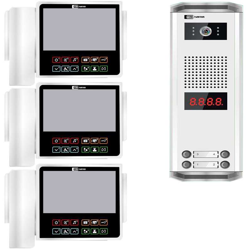 درب بازکن تصویری تک نما مدل C70-3V مجموعه 4 عددی درب بازکن تصویری تک نما مدل C70-3V مجموعه 4 عددی