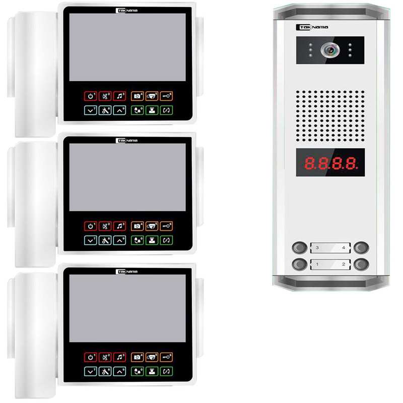 درب بازکن تصویری تک نما مدل C70-3V مجموعه 4 عددی درب بازکن تصویری تک نما مدل C70-3V مجموعه 4 عددی