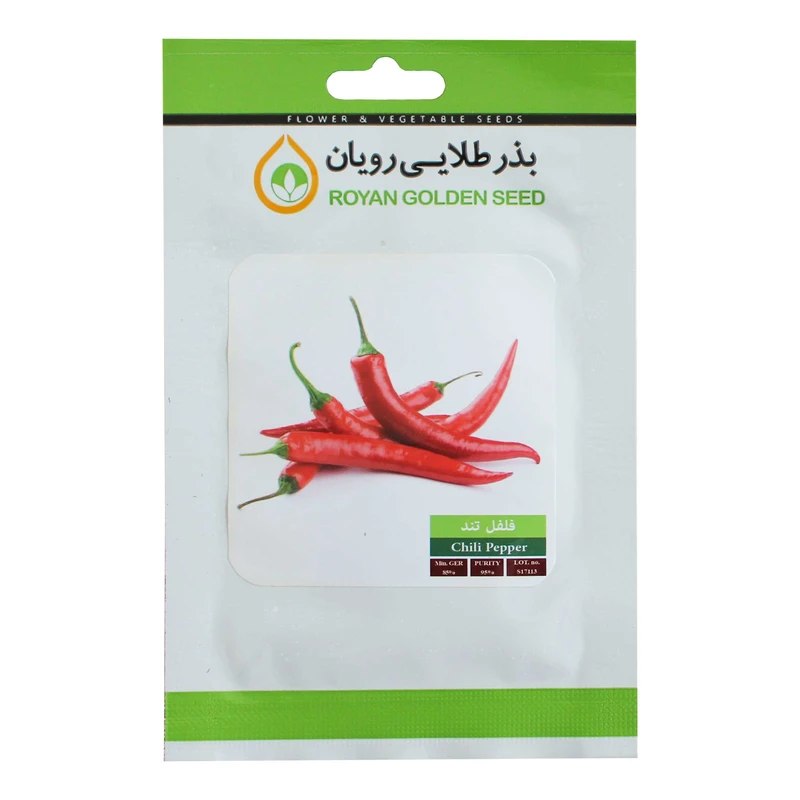 بذر فلفل قلمی تند بذر طلایی رویان مدل BZTR-061