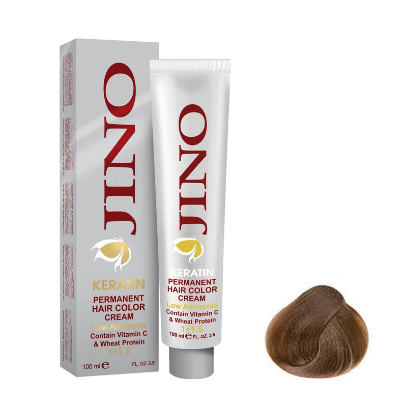 رنگ مو ژینو سری Gold شماره 6.3 حجم 100 میلی لیتر رنگ بلوند طلایی تیره