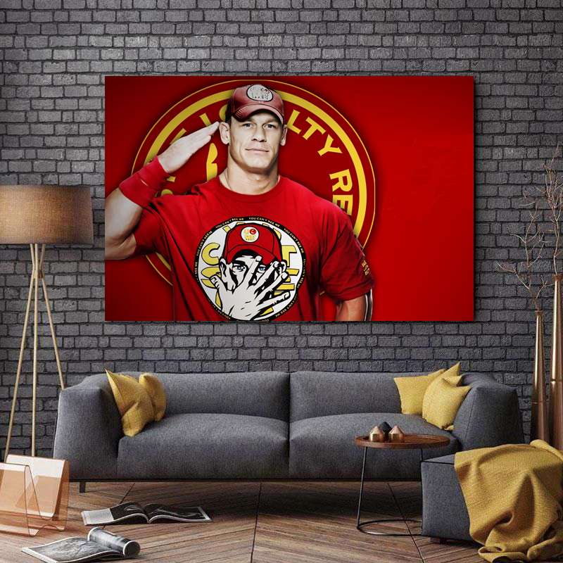 تابلو شاسی طرح قهرمانان کشتی کج مدل John Cena کد A23 تابلو شاسی طرح قهرمانان کشتی کج مدل John Cena کد A23