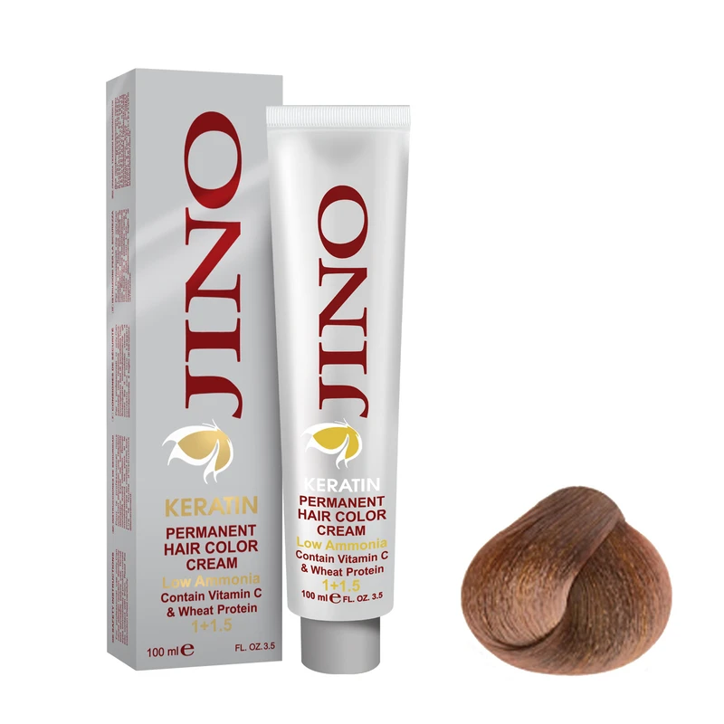 رنگ مو ژینو سری Cacao شماره 7.37 حجم 100 میلی لیتر رنگ بلوند کاکائویی متوسط