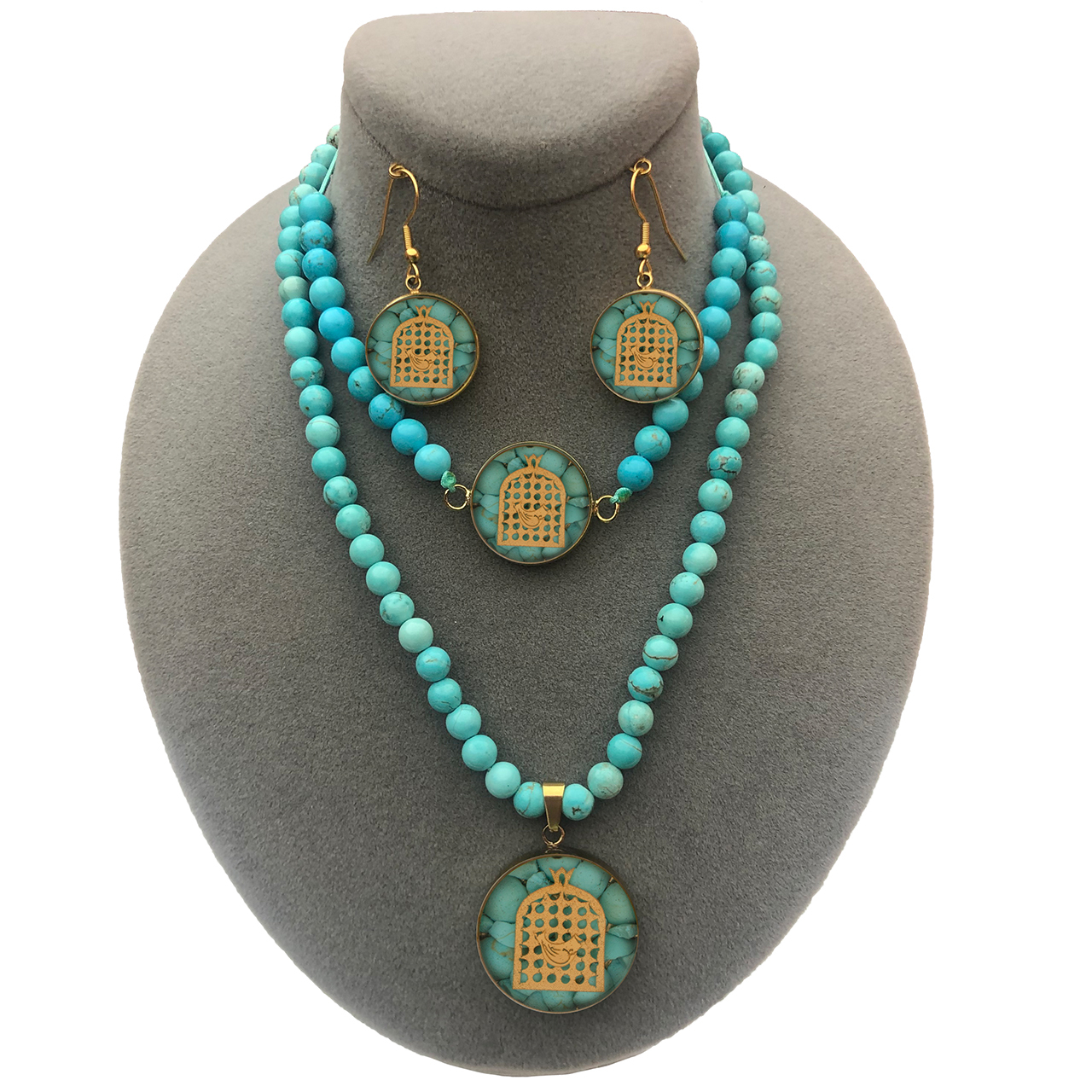 نیم ست زنانه سام نورزاده طرح مرغ آمین کد 122