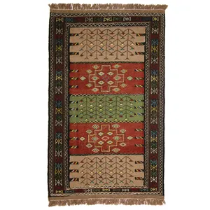 گلیم دستبافت دو متری کد 990370