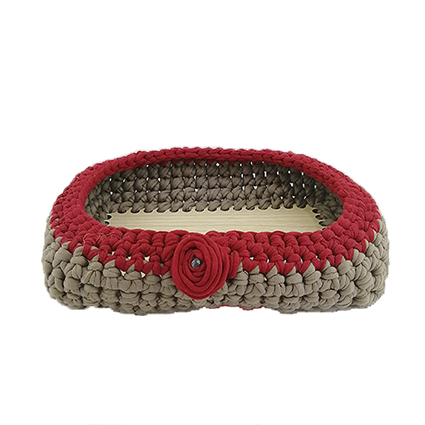 سبد قلاب بافی تریکو مدل بیضی کد 5