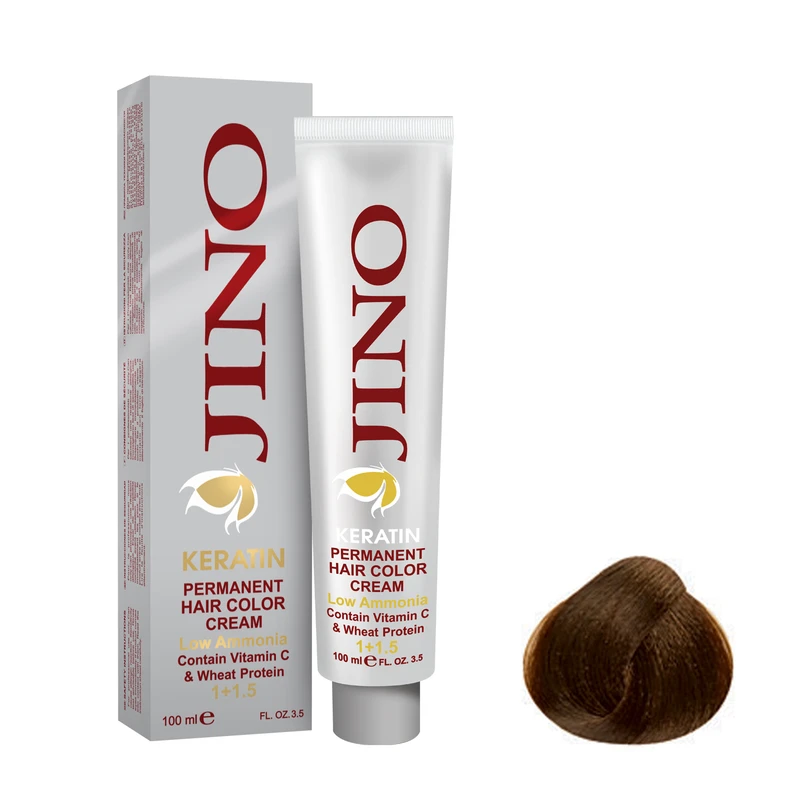 رنگ مو ژينو سری Hazelnut شماره 5.53 حجم 100 میلی لیتر رنگ قهوه ای فندقی روشن