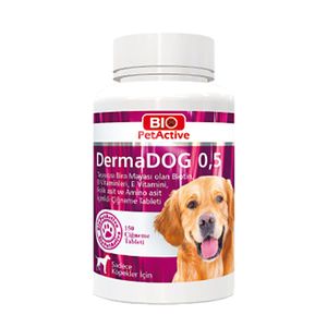 نقد و بررسی قرص مکمل سگ بایو پت اکتیو مدل Derma DOG 0.5 وزن 75 گرم توسط خریداران