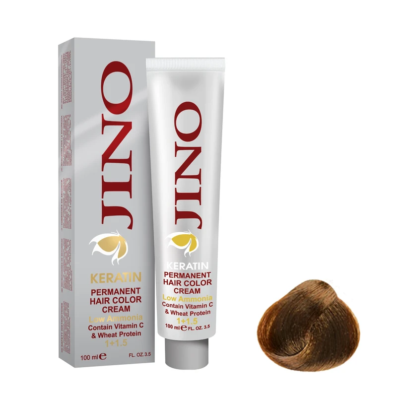 رنگ مو ژينو سری Hazelnut شماره 7.53 حجم 100 میلی لیتر رنگ بلوند فندقی متوسط