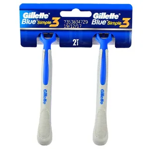 خودتراش ژیلت مدل Blue simple 3 بسته 2 عددی