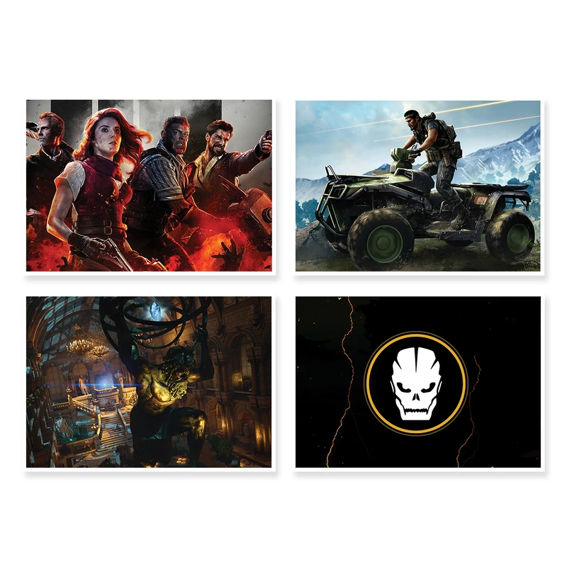 پوستر طرح COD Black ops 4 کد A-1631 مجموعه 4 عددی