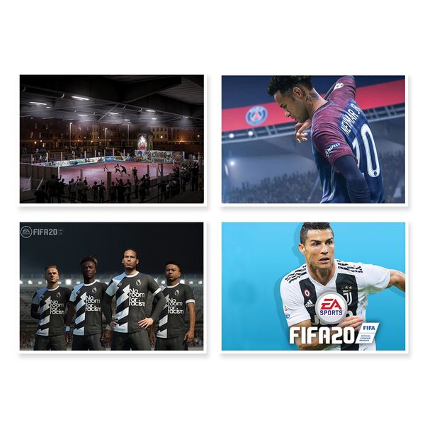 پوستر طرح fifa 20 کد A-1637 مجموعه 4 عددی