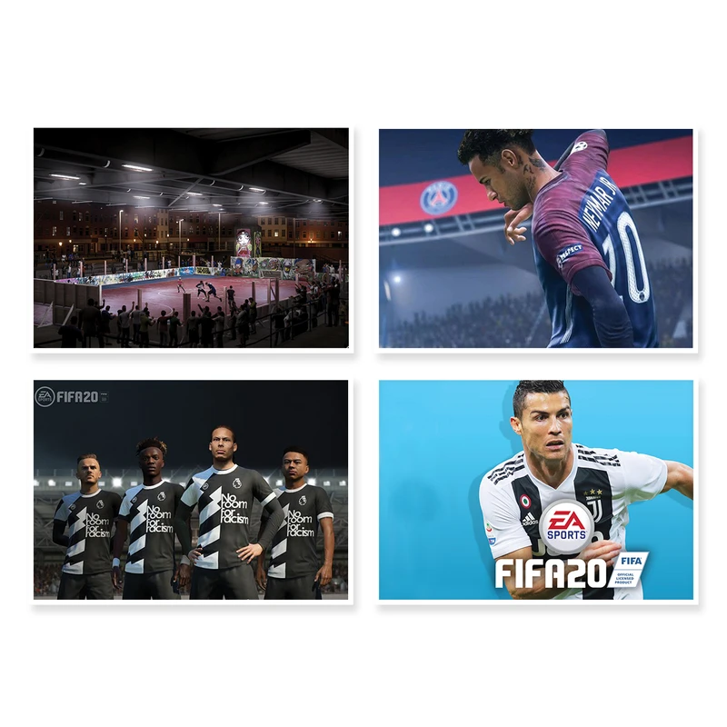 پوستر طرح fifa 20 کد A-1637 مجموعه 4 عددی