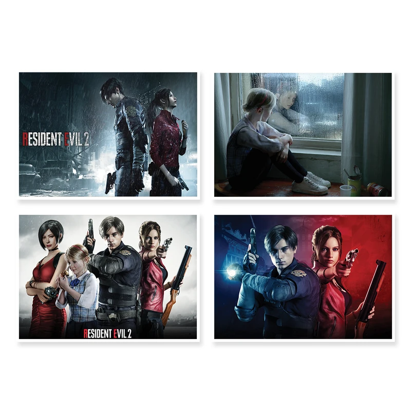 پوستر طرح Resident Evil 2 کد A-1638 مجموعه 4 عددی