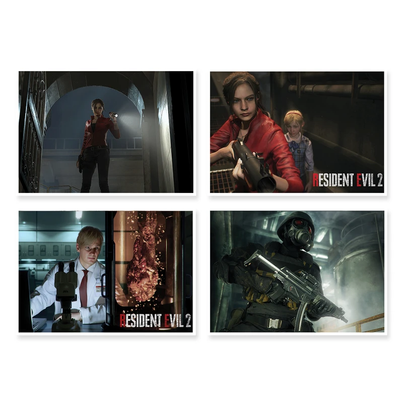 پوستر طرح Resident Evil 2 کد A-1641 مجموعه 4 عددی
