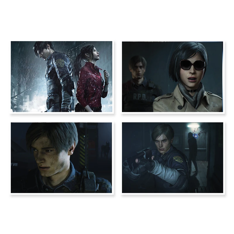 پوستر طرح Resident Evil 2 کد A-1642 مجموعه 4 عددی