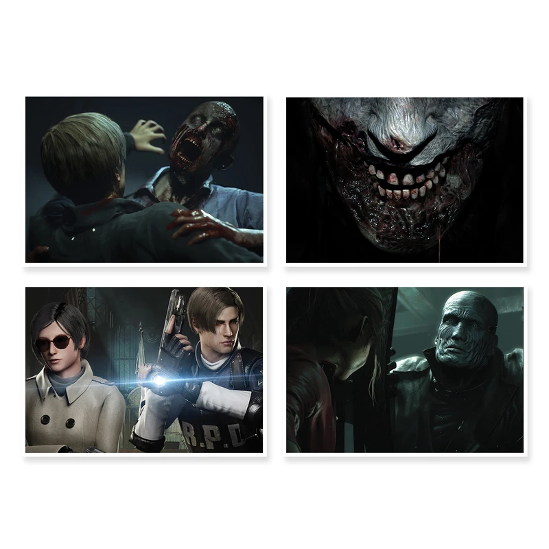پوستر طرح Resident Evil 2 کد A-1644 مجموعه 4 عددی