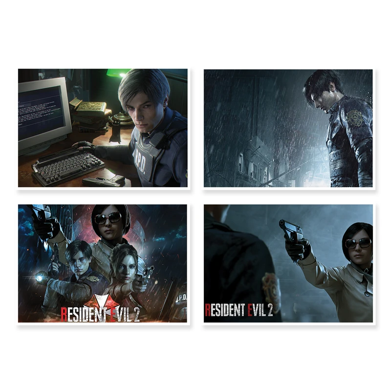 پوستر طرح Resident Evil 2 کد A-1646 مجموعه 4 عددی