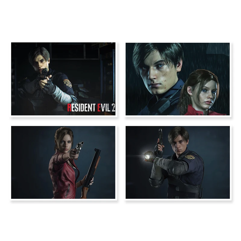 پوستر طرح Resident Evil 2 کد A-1648 مجموعه 4 عددی