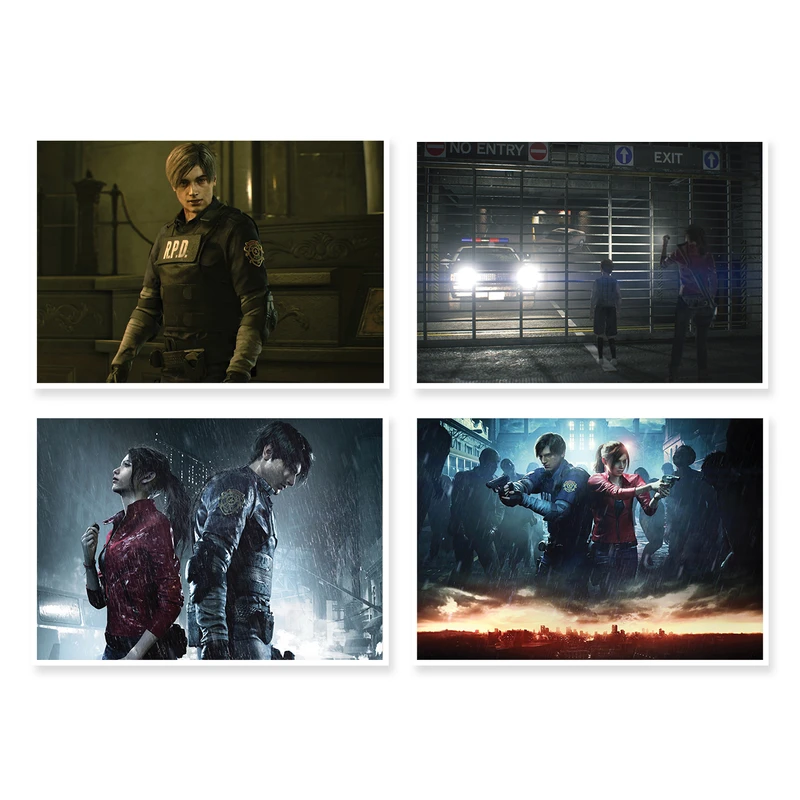 پوستر طرح Resident Evil 2 کد A-1650 مجموعه 4 عددی
