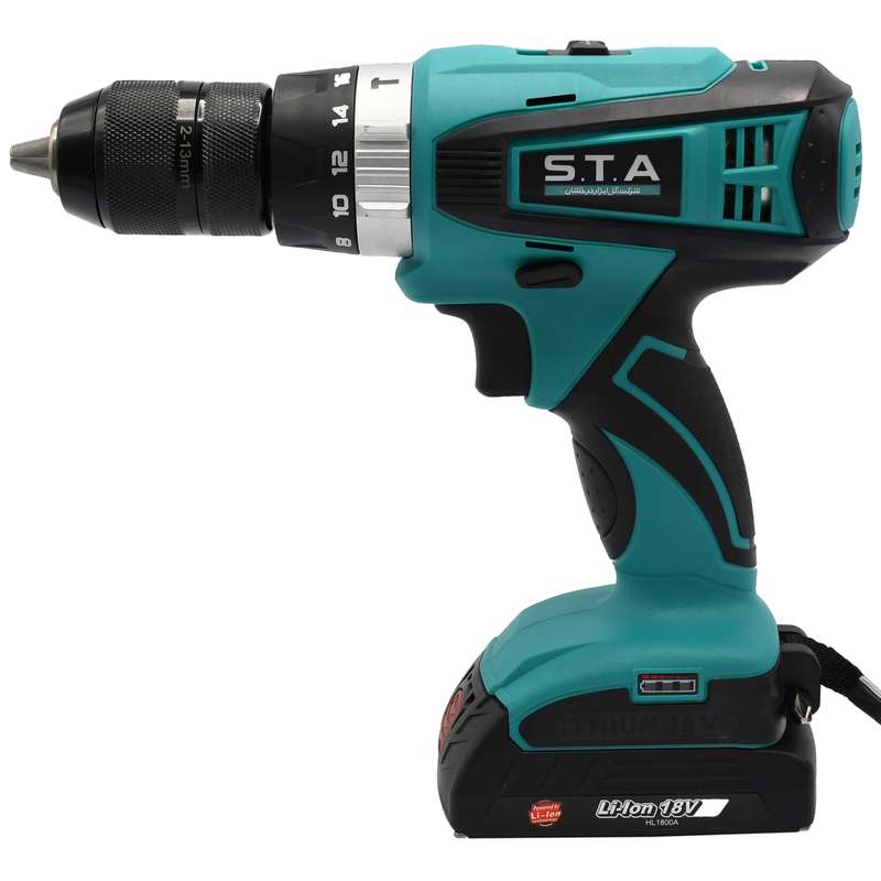 دریل چکشی شارژی لیتیوم اس تی ای مدل LT8018TA