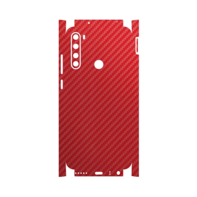 برچسب پوششی ماهوت مدل Red-Fiber-FullSkin مناسب برای گوشی موبایل شیائومی Redmi Note 8 2021
