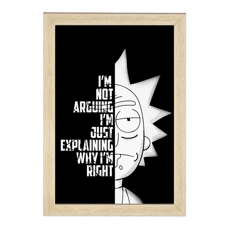 تابلو خندالو مدل ریک و مورتی Rick and Morty  کد 3212