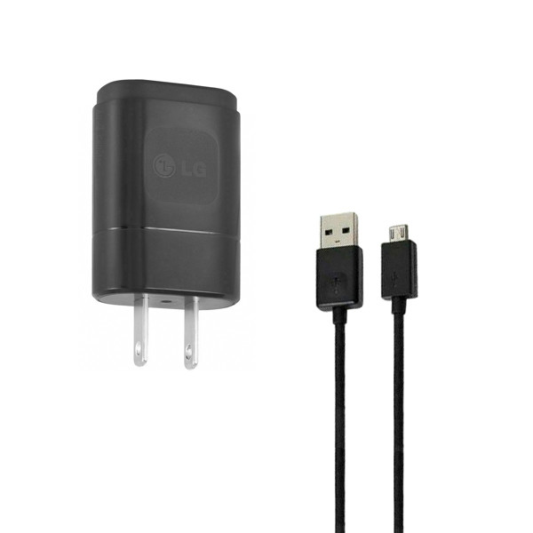 شارژر دیواری ال جی مدل MCS-01WD به همراه کابل تبدیل microUSB