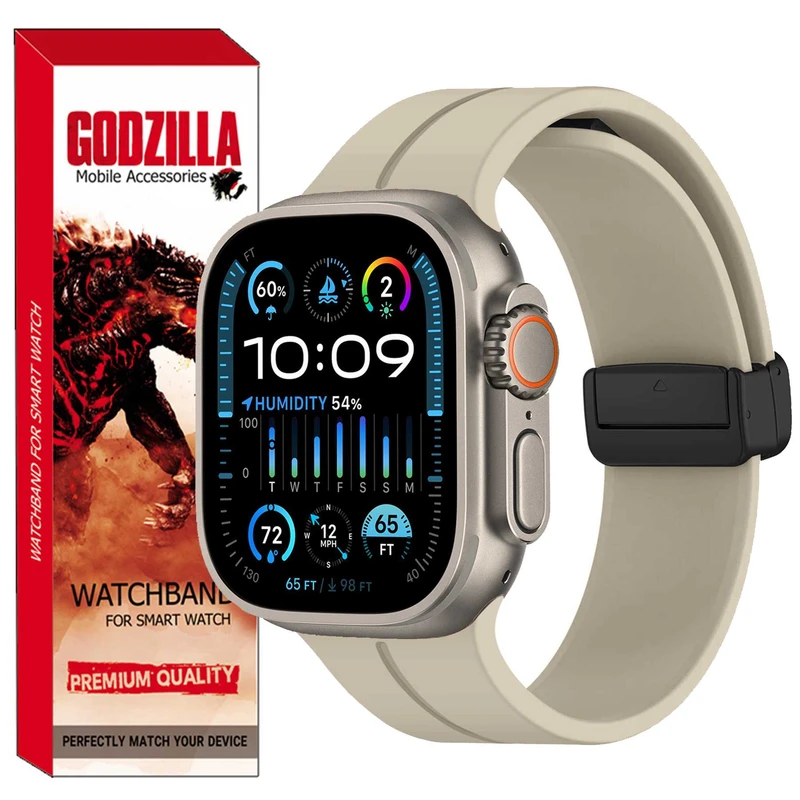 بند گودزیلا مدل Magnetic مناسب برای ساعت هوشمند اسمارت واچ T8 Ultra / T9 Ultra / T10 Ultra