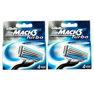 تیغ یدک ژیلت مدل Mach 3 Turbo مجموعه ۲ عددی