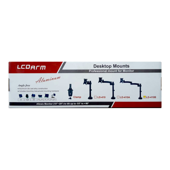 پایه رومیزی مانیتور ال سی دی آرم مدل LD-410A مناسب برای مانیتورهای سایز 10 تا 29 اینچ پایه رومیزی مانیتور ال سی دی آرم مدل LD-410A مناسب برای مانیتورهای سایز 10 تا 29 اینچ