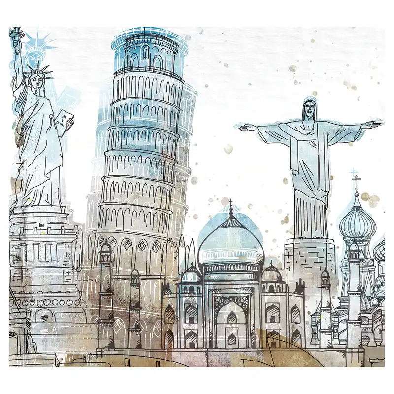 پوستر دیواری طرح دیدنی های دنیا کد pb198