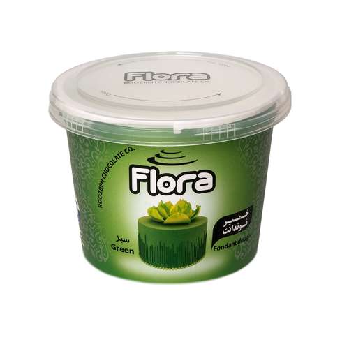 خمیر فوندانت سبز تیره فلورا - 300 گرم