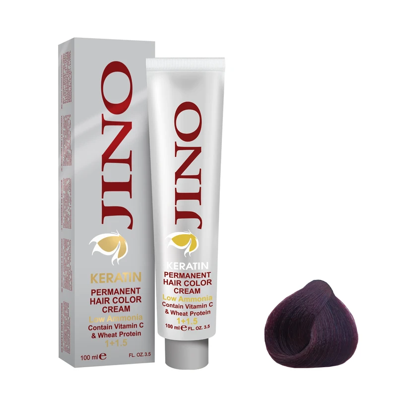 رنگ مو ژینو سری Violet شماره 7.20 حجم 100 میلی لیتر رنگ بلوند بنفش متوسط