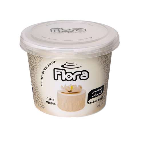 خمیر فوندانت سفید فلورا - 300 گرم