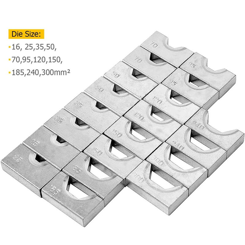 پرس کابلشو مدل YQK-300 سایز 20 اینچ به همراه مجموعه 11 عدد قالب پرس کابلشو مدل YQK-300 سایز 20 اینچ به همراه مجموعه 11 عدد قالب