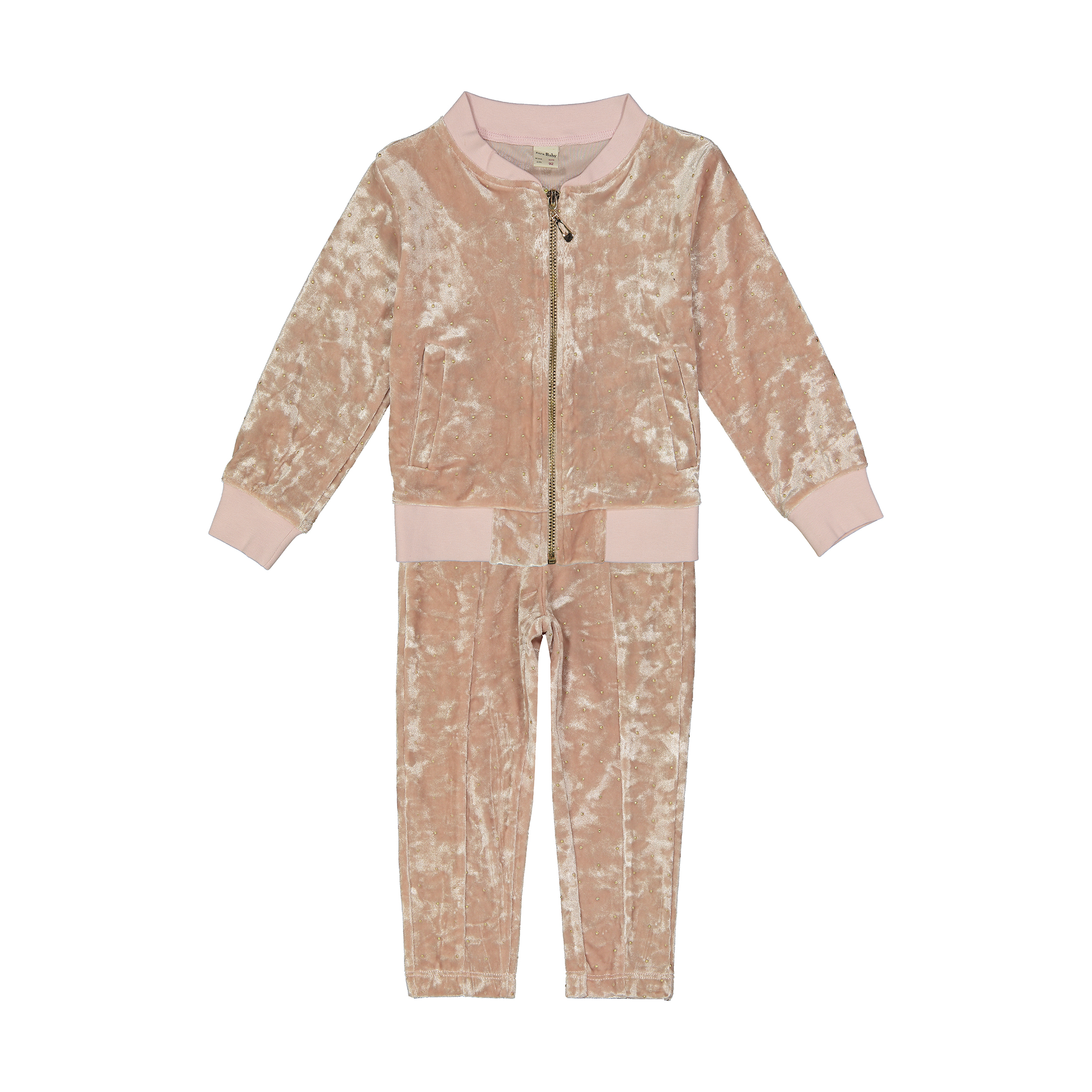 ست سویشرت و شلوار نوزادی دخترانه کد 1357-1