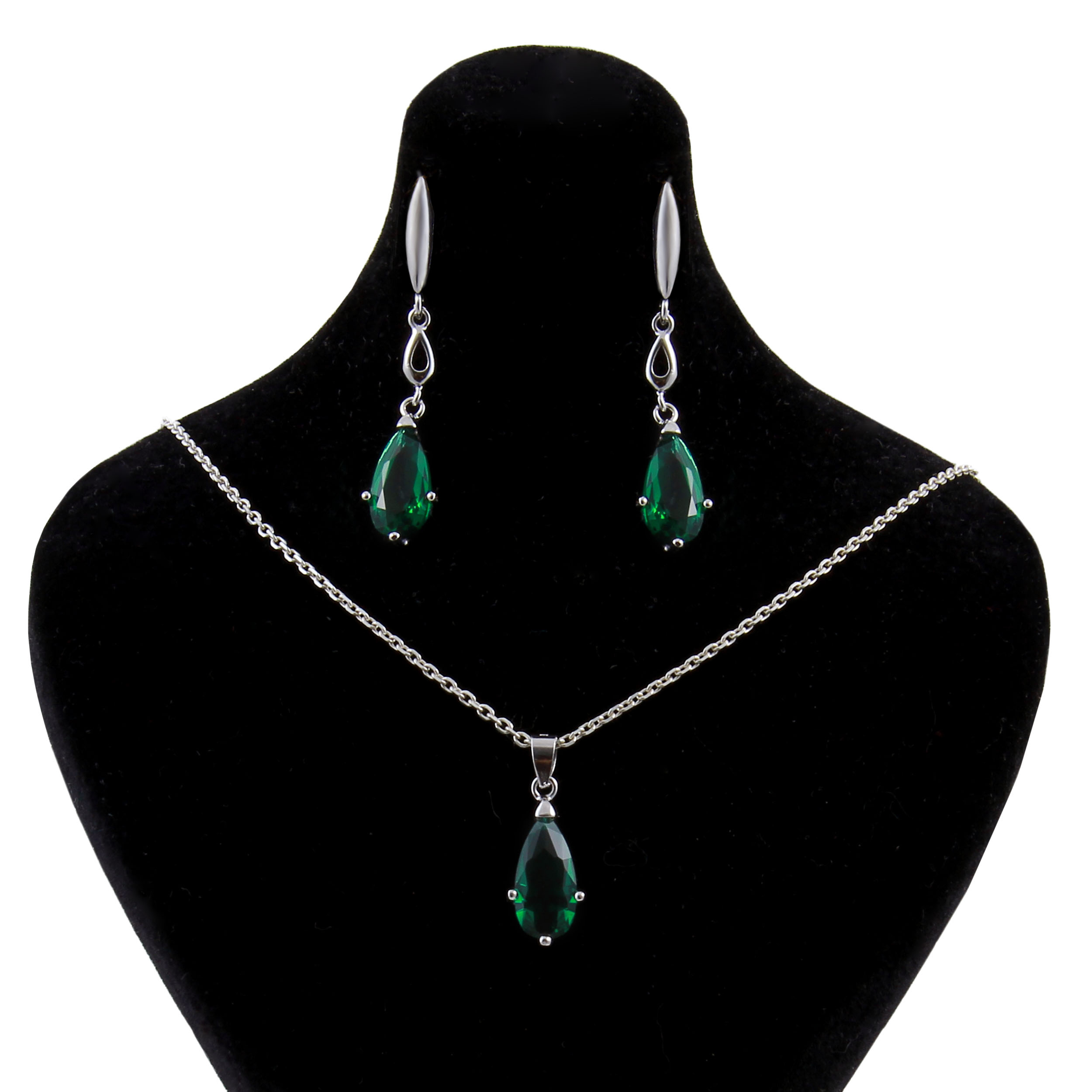    نیم ست نقره زنانه بازرگانی میلادی کد NTR_056