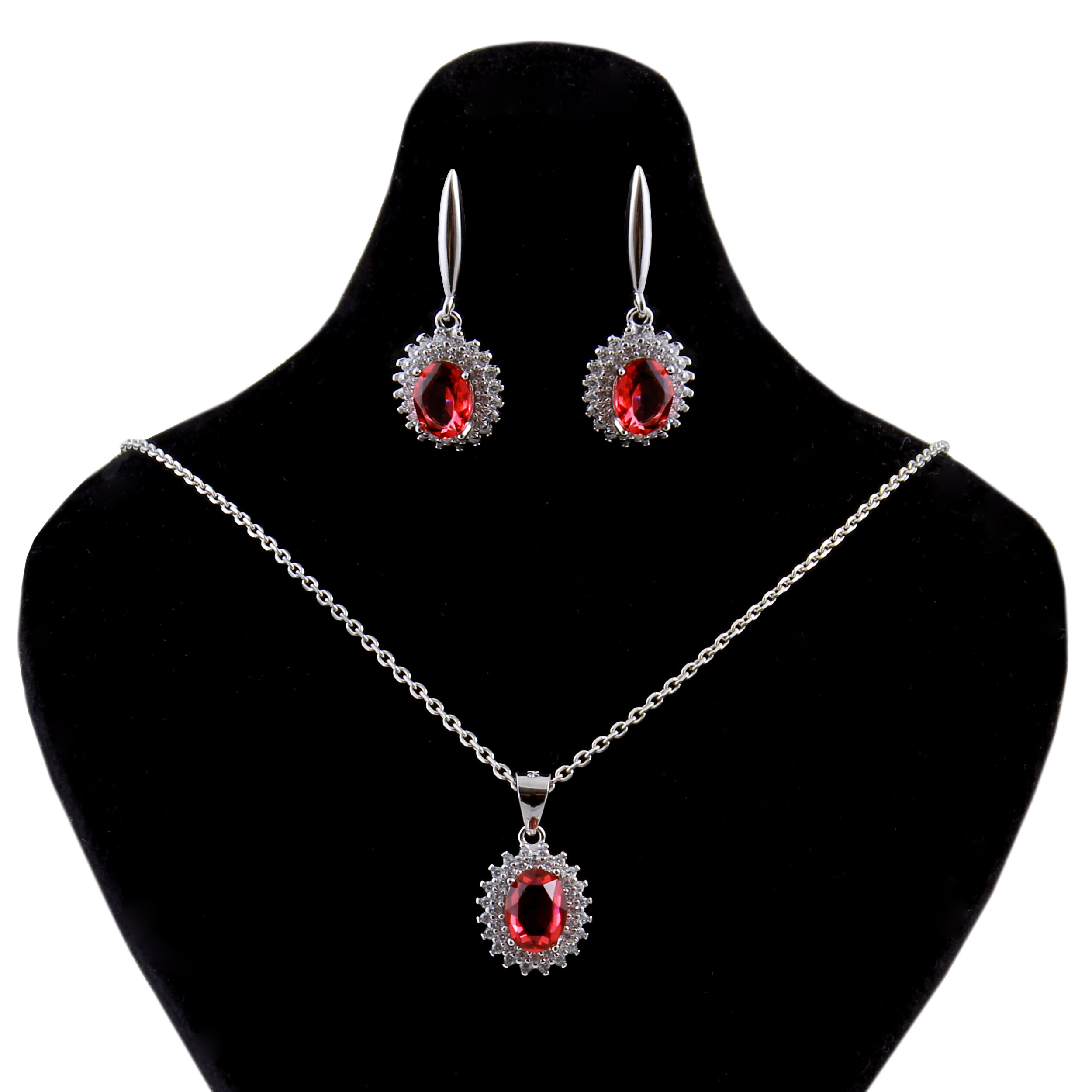    نیم ست نقره زنانه بازرگانی میلادی کد NTR_059