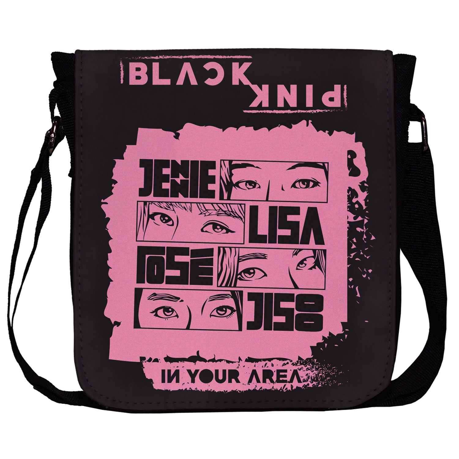 کیف دوشی دخترانه طرح black pink کد 1051