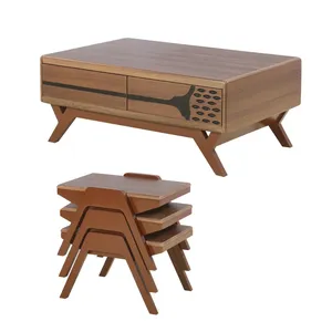 میز پذیرایی مدل پوما کد 702 مجموعه 4 عددی