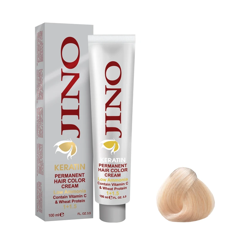 رنگ مو ژینو سری Lighteners شماره 12.2 حجم 100 میلی لیتر رنگ روشن کننده بلوند صدفی