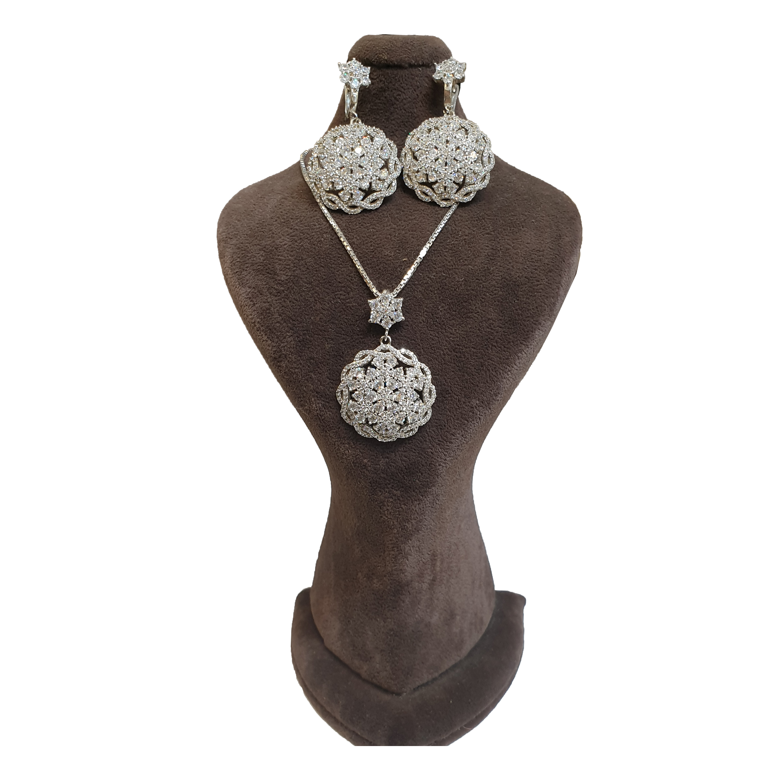 نیم ست نقره زنانه مدل 9864