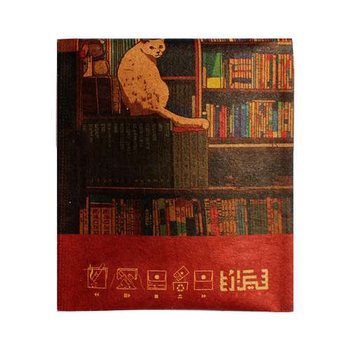  زیرسیگاری همراه سیگارس طرح کتابخانه کد 105 بسته 5 عددی