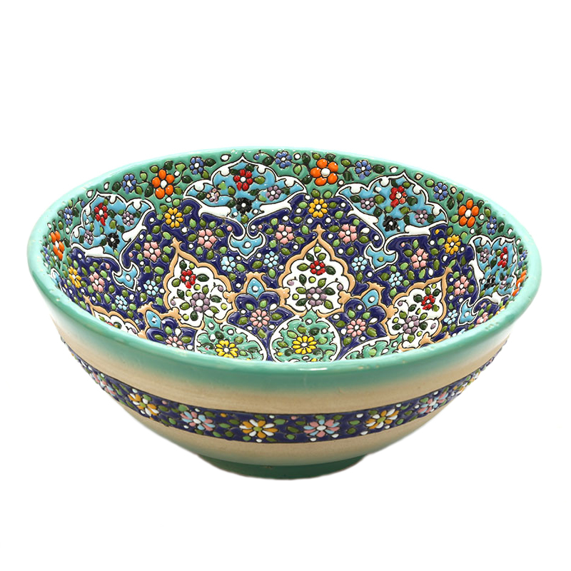 کاسه میناکاری سفالی کد MI-004