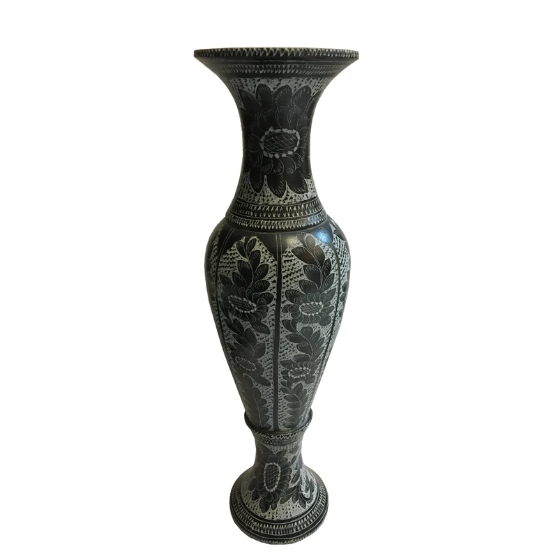 گلدان سنگی طرح ترنج کد GHO055