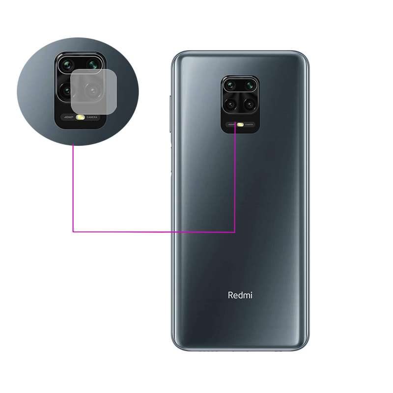 محافظ لنز دوربین مدل LTP مناسب برای گوشی موبایل شیائومی Redmi Note 9