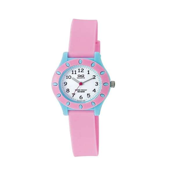 ساعت مچی عقربه ای دخترانه کیو اند کیو مدل vq13j012y