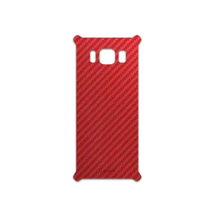 MAHOOT Red-Fiber Cover Sticker for Samsung Galaxy S8 Active