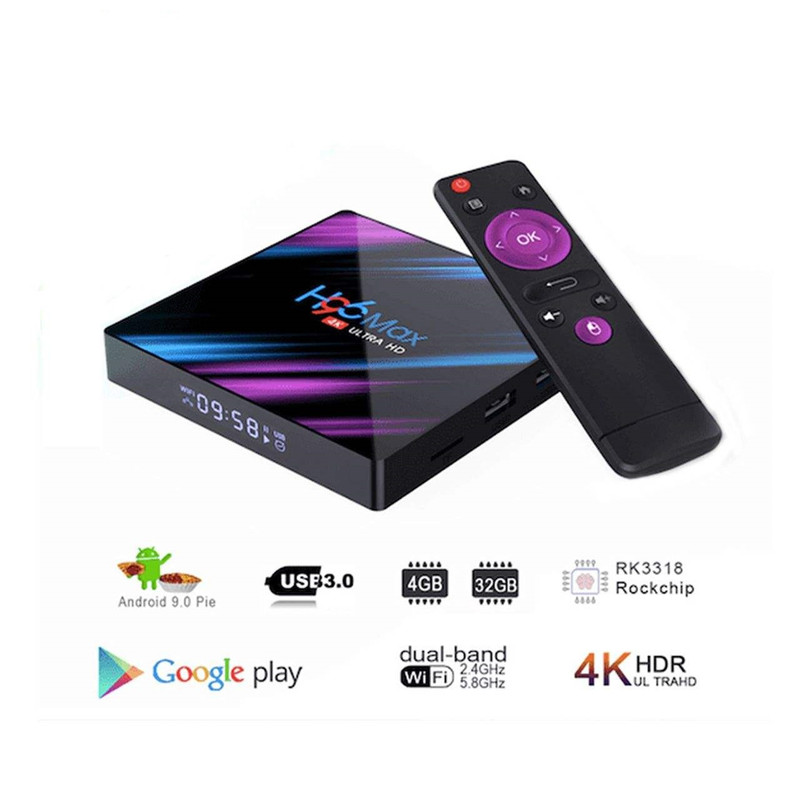 اندروید باکس اچ 96 مدل مکس 3318 2/16